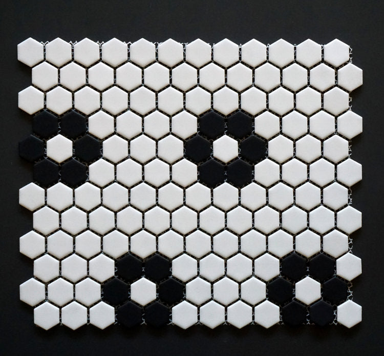 HEX 1025 - 1" Florette Pattern Hexagon