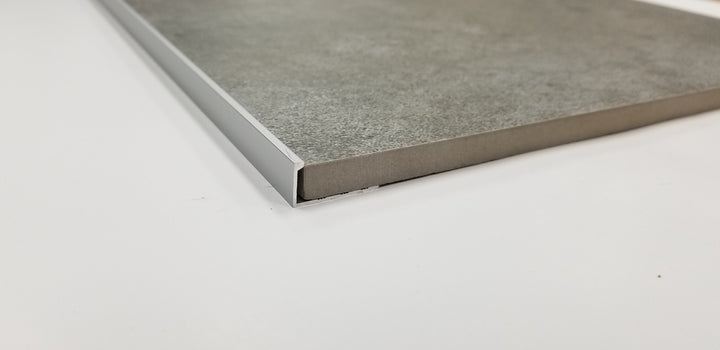 Alerio Aluminum Tile Trim 7/16" x 96" Matte Silver A-1M-10H