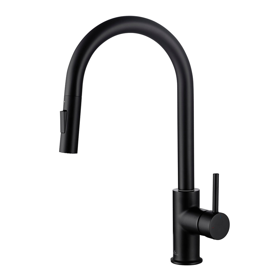 Single Handle Pull Down Kitchen Faucet – F01 206 04 Matte Black
