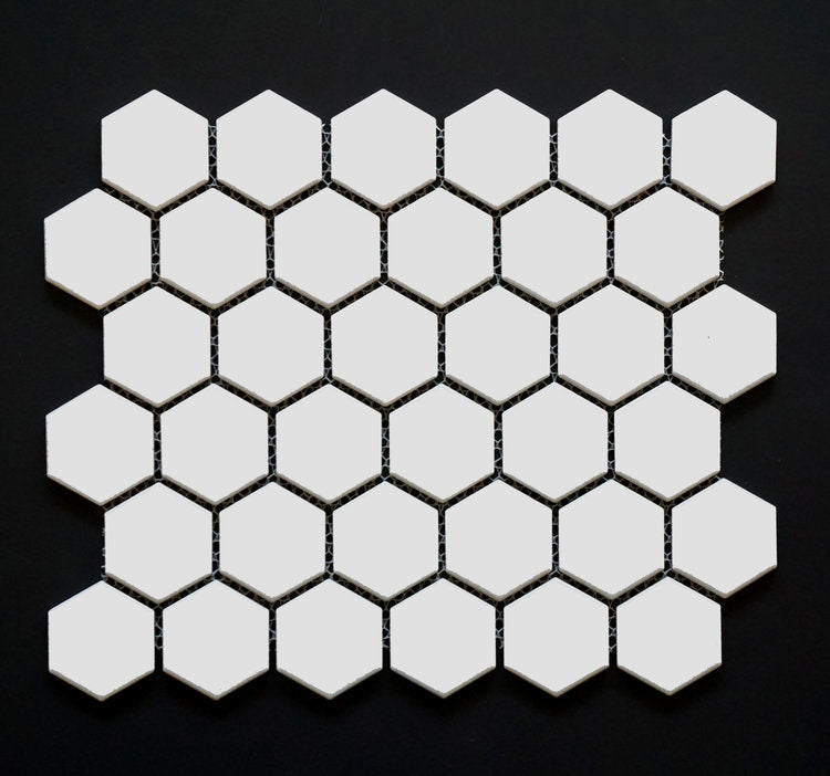 HEX2 1010 - 2" Matte White Hexagon