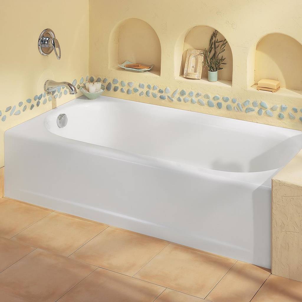 American Standard Princeton 60" x 30" Americast Apron-Front Bathtub with Left Hand Drain 2390202.020