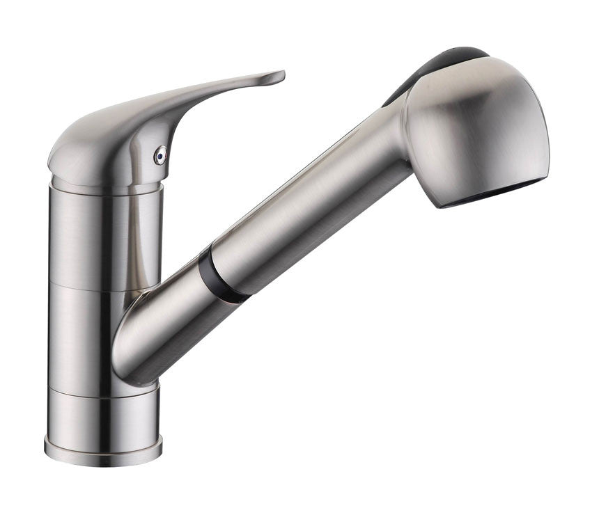 Single Handle Pull-Out Kitchen Faucet 8002 001 02 Brushed Nickel