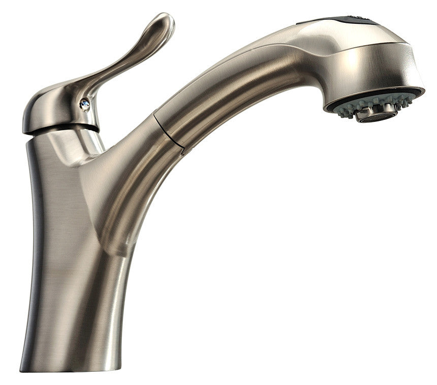 Single Handle Pull-Out Kitchen Faucet 8002 013 02 Brushed Nickel