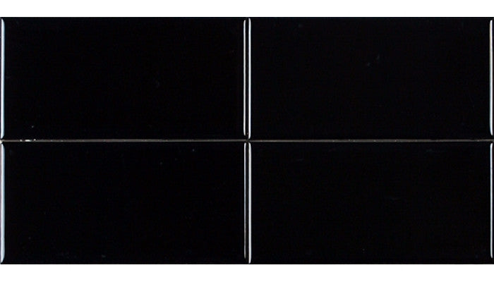 Olympia Tile Yukon 3 x 6 Black Glossy Subway Tile (Call for Price)