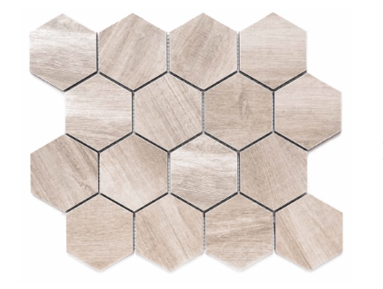 Merola Tile Amazon Beige Hexagon on 12" x 12"
