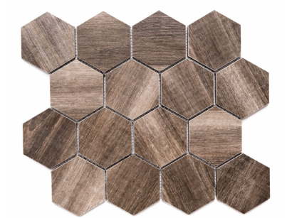 Merola Tile Amazon Tobacco Hexagon on 12" x 12"
