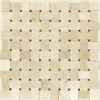 BK-103 Aztec Groutless Basketweave Pattern Mosaic
