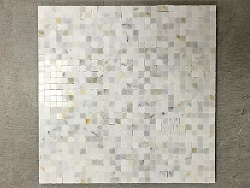 Elegant Mosaic CC90 Calacatta 3/8" x 3/8" on 12" x 12"