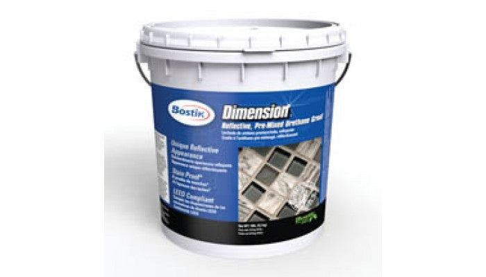 Bostik Dimension Reflective Pre-mixed Urethane Grout 18lbs H700 Silver