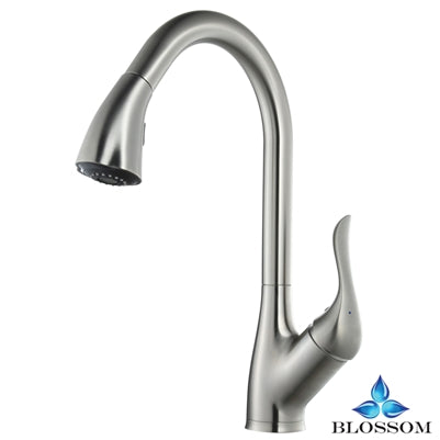 Single Handle Pull Down Kitchen Faucet - Brush Nickel F01 202 02