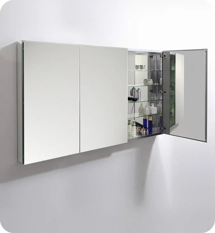 Fresca FMC8020 59" Wide x 36" Tall Bathroom Medicine Cabinet with Mirrors