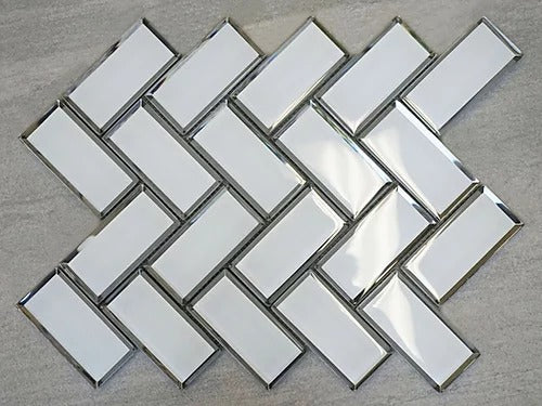 Elegant Mosaic GRM2 2" x 4" Herringbone on 16.75" x 12.5"