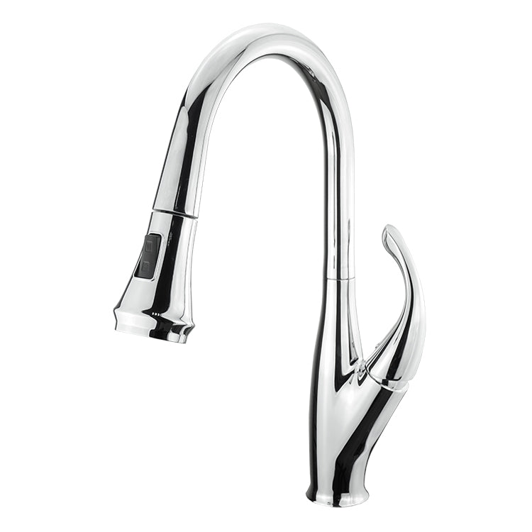 Lexora Garbatella Brass Kitchen Faucet, Chrome Finish  LKFS9011CH