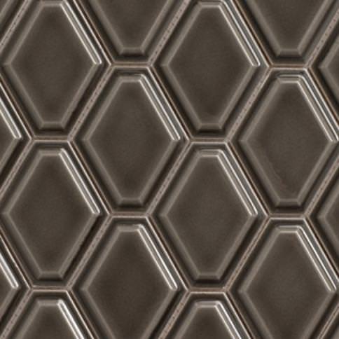 Atom Series Graphite Out 12.5" x 14.25" Mosaic BELGRAPHITE03