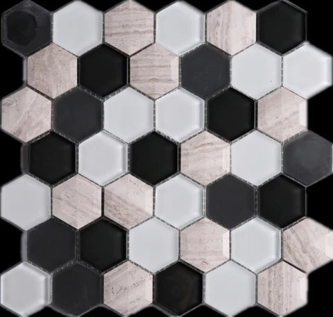 Multile H3D-02 Hexagon on 11.75" x 11.75"