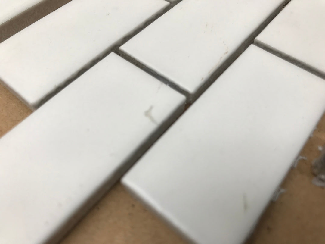 White Brick on 12" x 12" Matte SIL-014