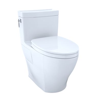 Toto Aimes® One-Piece Toilet, 1.28GPF, Elongated Bowl - WASHLET®+ Connection MS626124CEFG#01