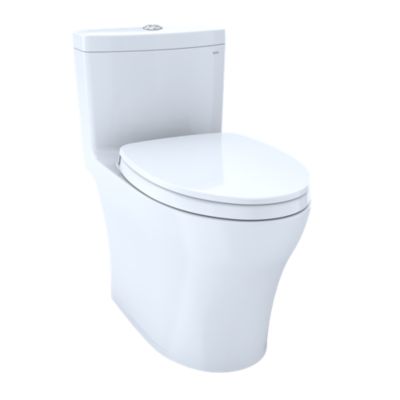Toto Aquia® IV One-Piece Toilet - 1.28 GPF & 0.8 GPF, Elongated Bowl - WASHLET+ Connection MS646124CEMFG#01