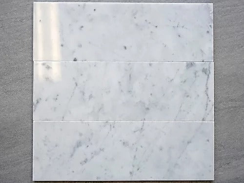 Elegant Mosaic MW25 White Carrara 4" x 12"