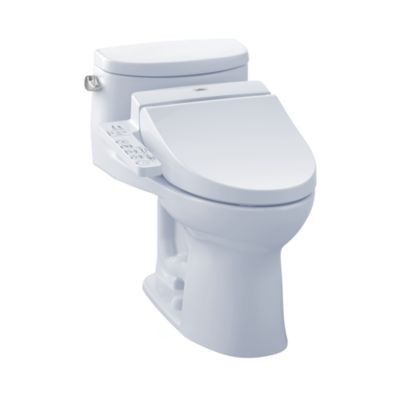 Toto Supreme® II WASHLET®+ C100 One-Piece Toilet - 1.28 GPF MW6342034CEFG#01