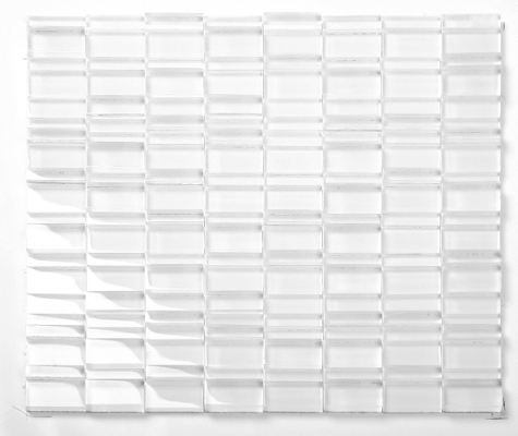 Great Wall Series Optic White Random on 12" x 12" GW-MG01G