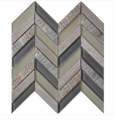 Princeton Tile Glass/Resin/Wooden Grey PG067