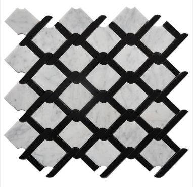 Princeton Tile Bianco Carrara/Hainan Black PS012