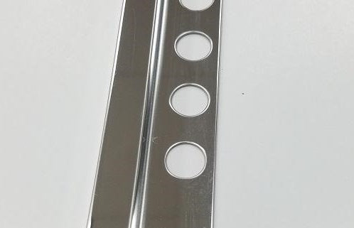 Alerio Stainless Steel Tile Trim 7/16" x 96" Chrome Polished Mirror Square A-1S