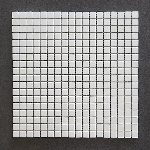 Elegant Mosaic TW19 Thassos White 5/8" x 5/8" on 12" x 12"