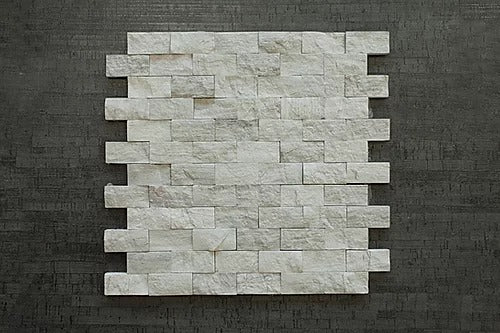 Elegant Mosaic WB1 Wooden Gray 1" x 2" on 13.25" x 12"
