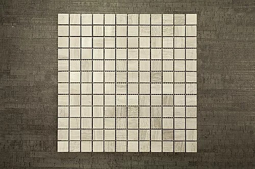 Elegant Mosaic WB18 Wooden Gray 1" x 1" on 12" x 12"