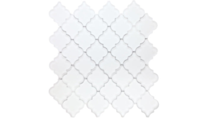 WJ-SWH-01F Frosted White Small Lantern Pattern Mosaic