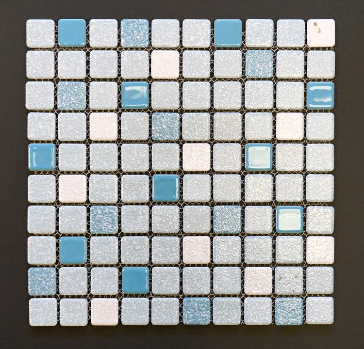 Mosaic BLUE Round Corner with Crystalline Finish SRR924