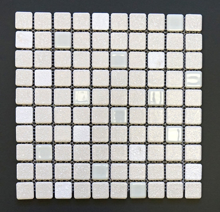 Mosaic BONE Round Corner with Crystalline Finish SRR980
