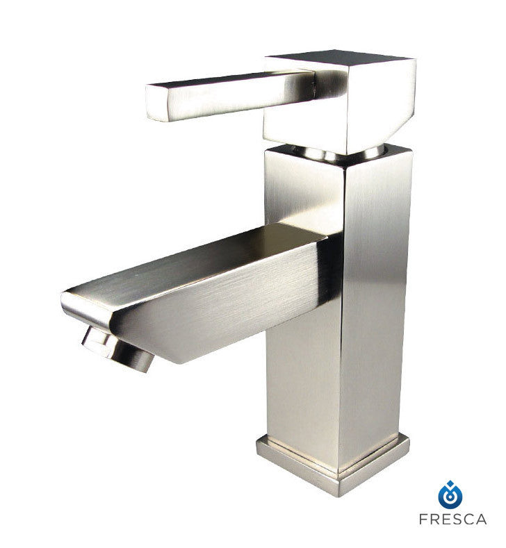 Fresca Versa Single Hole Bathroom Faucet in Brushed Nickel FFT1030BN