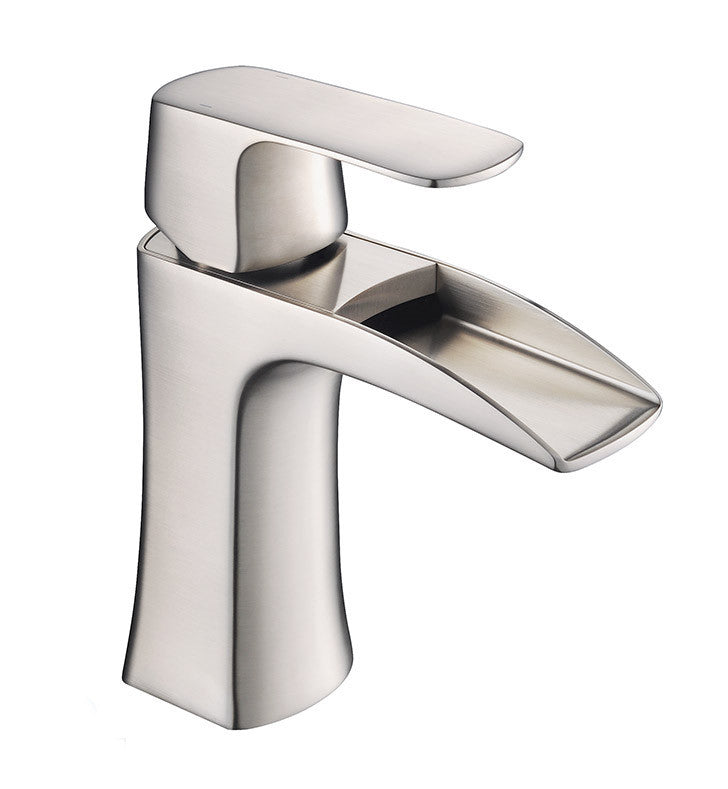 Fresca Fortore Single Hole Mount Bathroom Faucet Brushed Nickel FFT3071BN