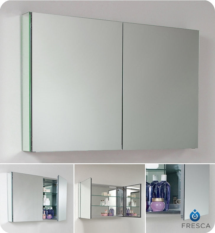 Fresca 40" Wide Bathroom Medicine Cabinet with Mirrors FMC8010