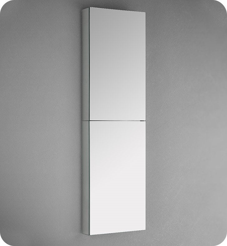 Fresca FMC8030 15" Wide x 52" Tall  Bathroom Medicine Cabinet with Mirrors