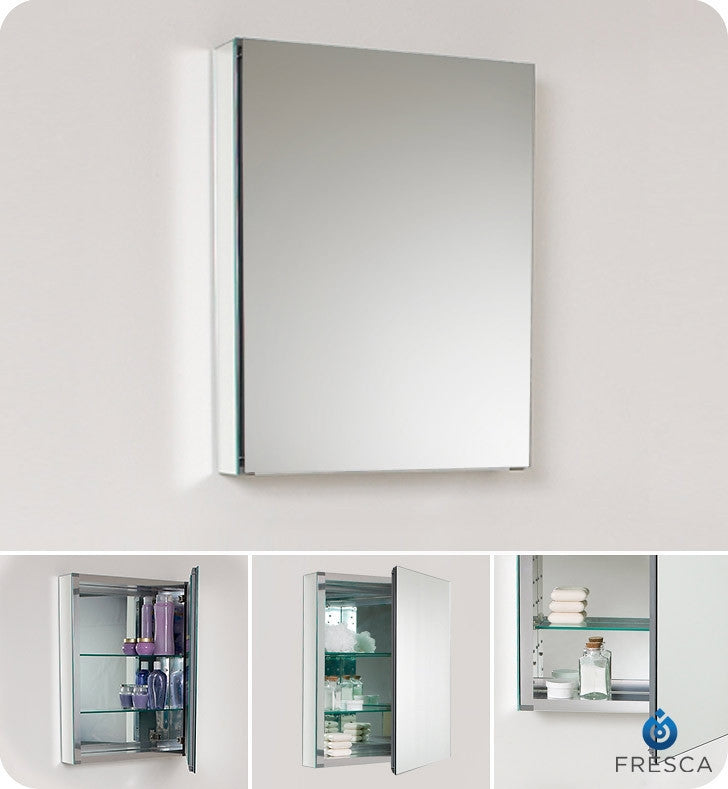 Fresca 20" Wide Bathroom Medicine Cabinet with Mirrors FMC8058