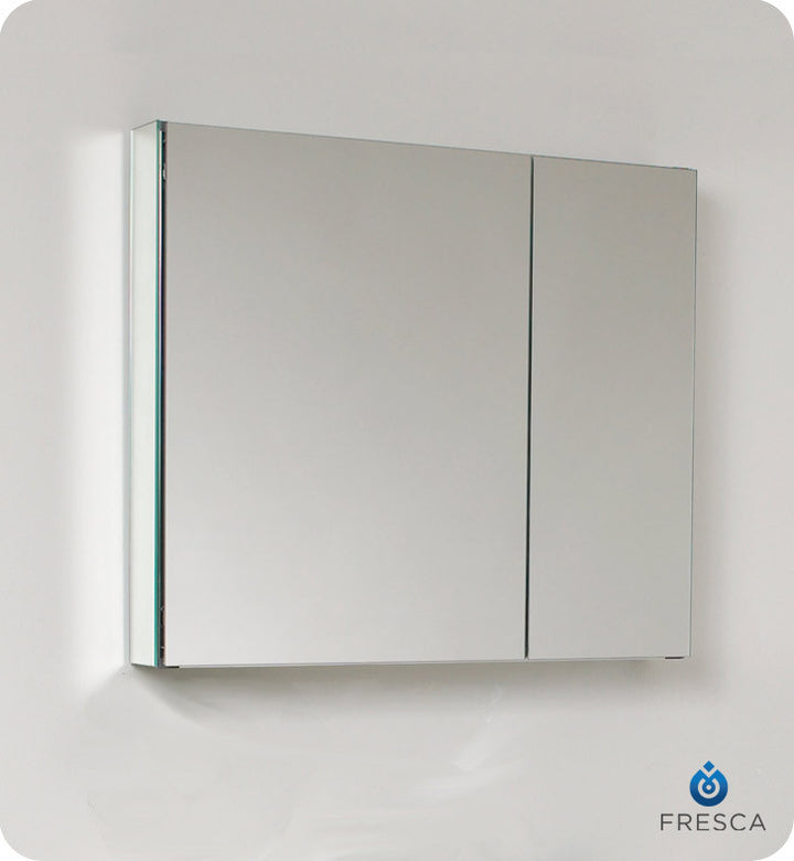 Fresca 30" Wide Bathroom Medicine Cabinet with Mirrors FMC8090