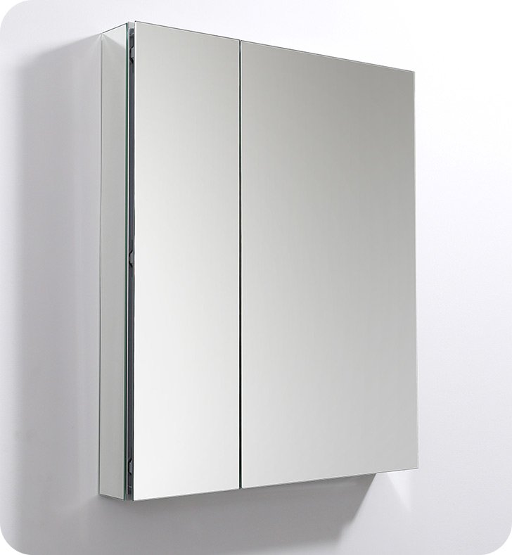 Fresca FMC8091 30" Wide x 36" Tall Bathroom Medicine  Cabinet with Mirrors