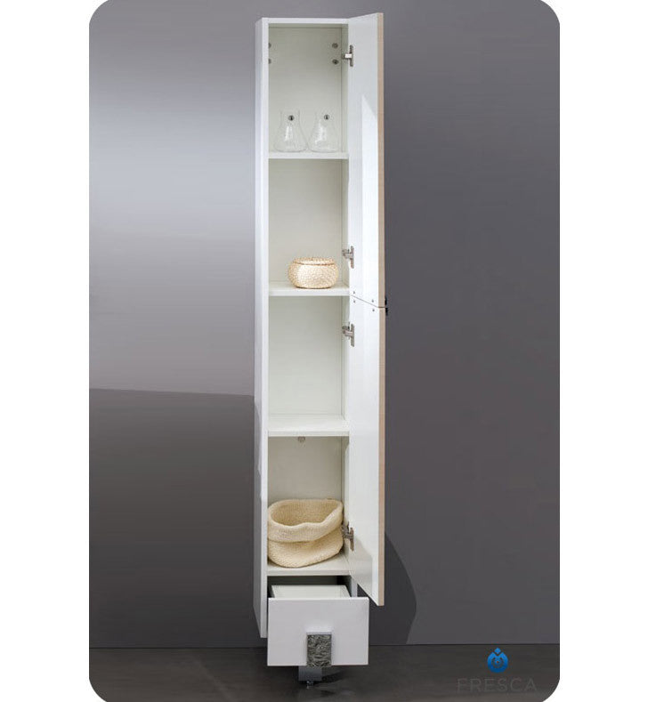 Fresca Adour Light Walnut Bathroom Linen Side Cabinet FST8110LT