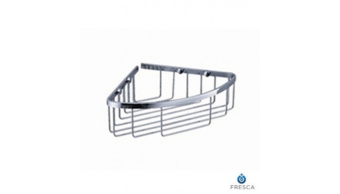 Fresca Single Corner Wire Basket in Chrome FAC1002