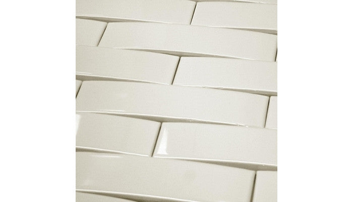 Mutina Convesso 2" x 8" Avorio/Cream Ceramic Tile (Call for Price)