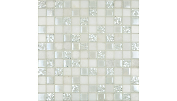 Cordoba White 1" x 1" on 12" x 12" Mosaic 6565-C
