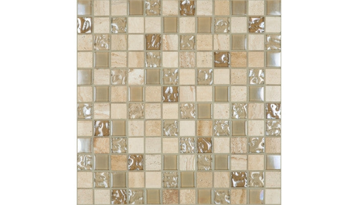Cordoba Beige 1" x 1" on 12" x 12" Mosaic 6560-C