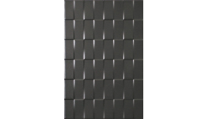Olympia Tile Twill White Charcoal Matte 8 x 12 Ceramic (Call for Price)